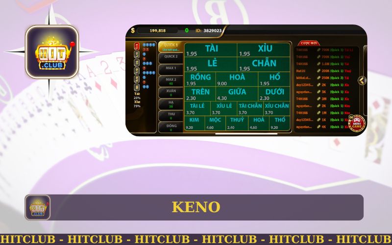 CÁCH ĐÁNH KENO CHUẨN TẠI HITCLUB